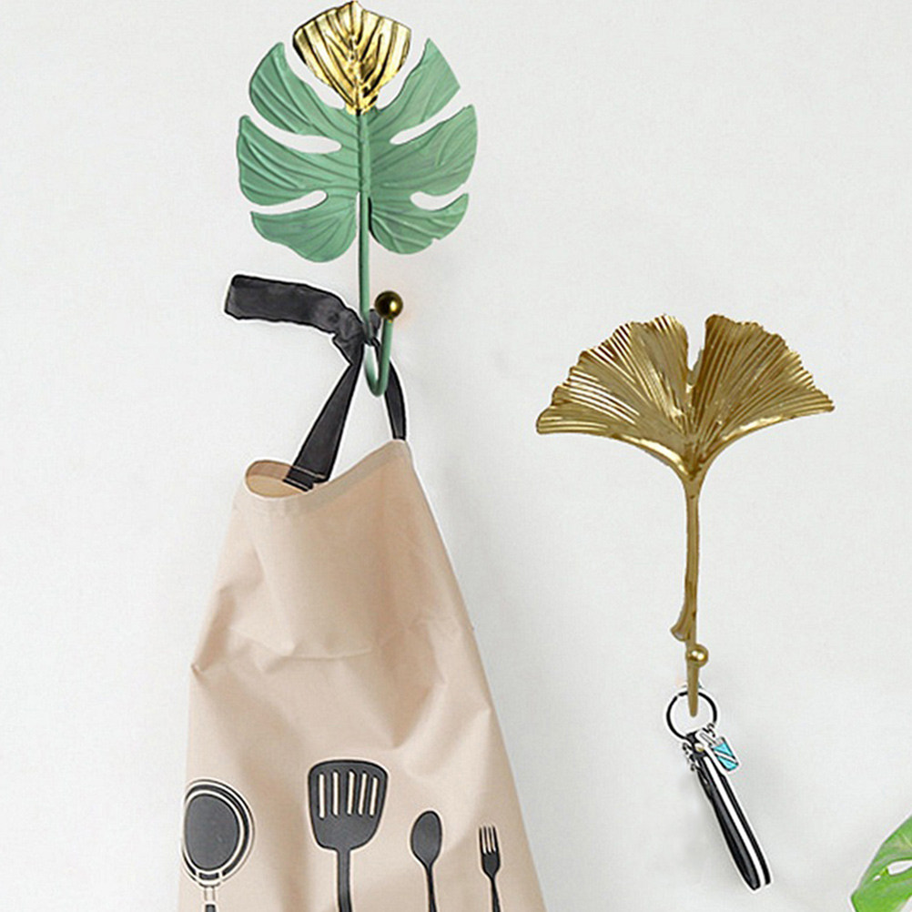 3Pcs Premium Leaf Style Hooks  - Home Decor Luxury ulasan dan harga