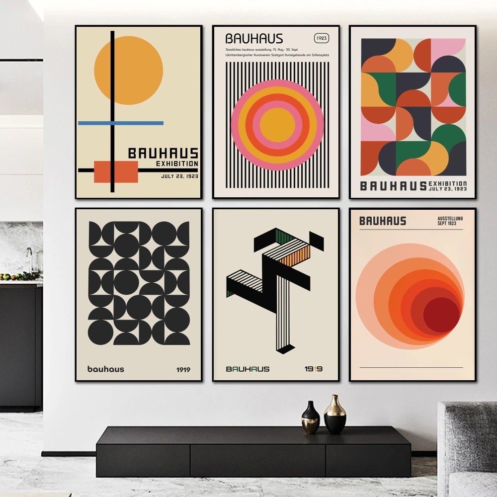 （2D Tin painting）Bauhaus Geome - Home Decor Exhibition ulasan dan harga