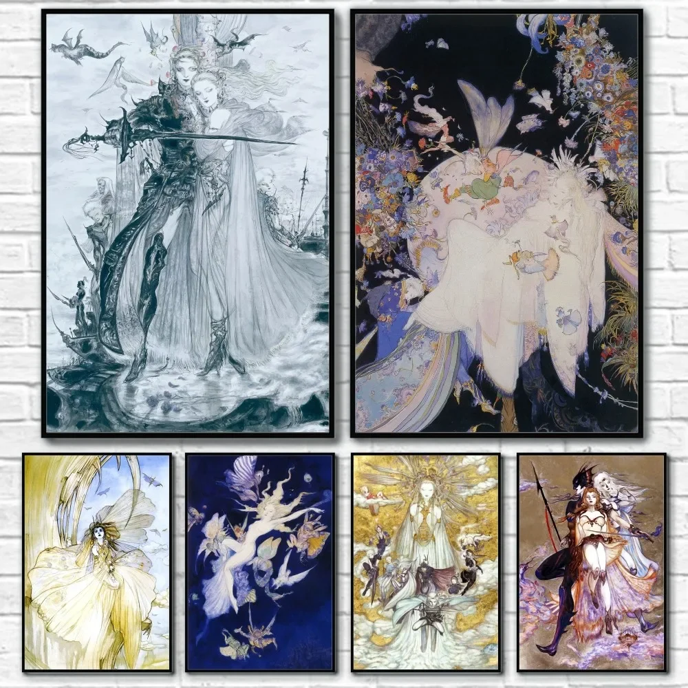 Yoshitaka Amano Final Fantasy  - Home Decor Luxury ulasan dan harga