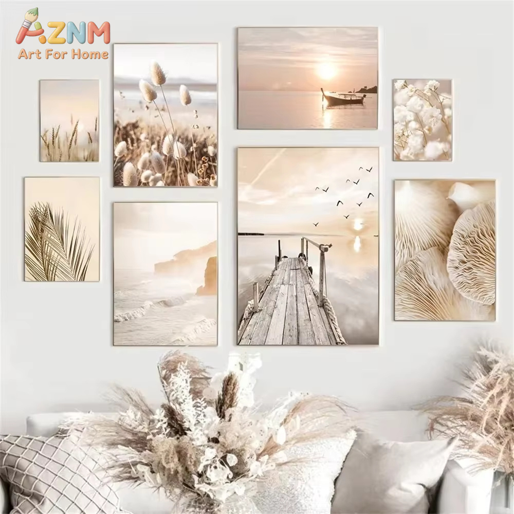 Sunset Sea Lake Boat Bridge Ca - Home Decor Nautical ulasan dan harga