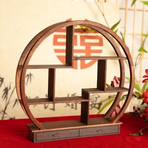 Wooden Display Stand, Vintage  - Home Decor Exhibition ulasan dan harga