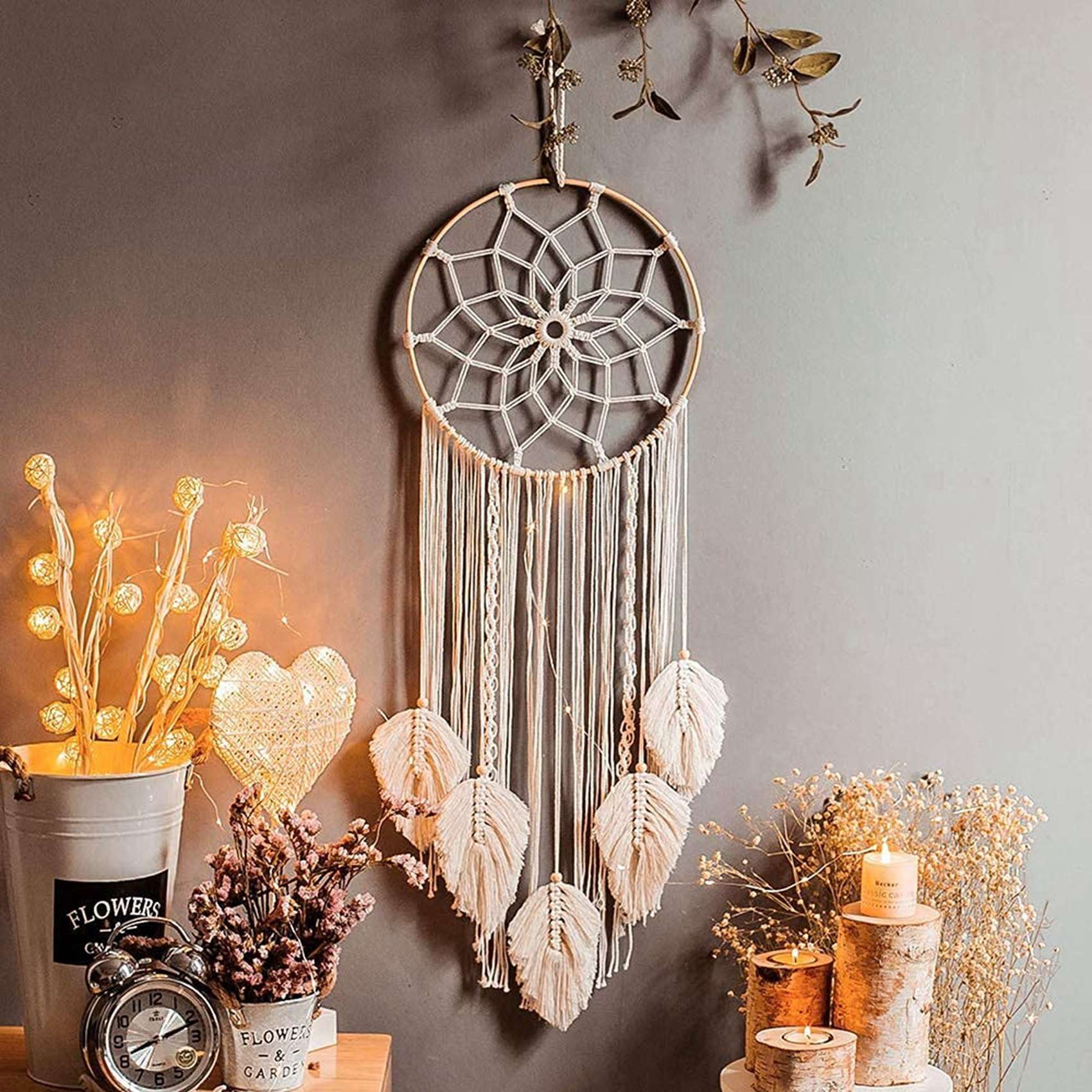 AWAH Macrame Dream Catcher Lar - Macrame Wall Hanging ulasan dan harga
