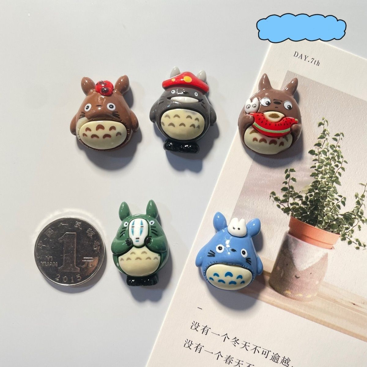 Totoro Anime Resin Fridge Magn - Home Decor Resin ulasan dan harga