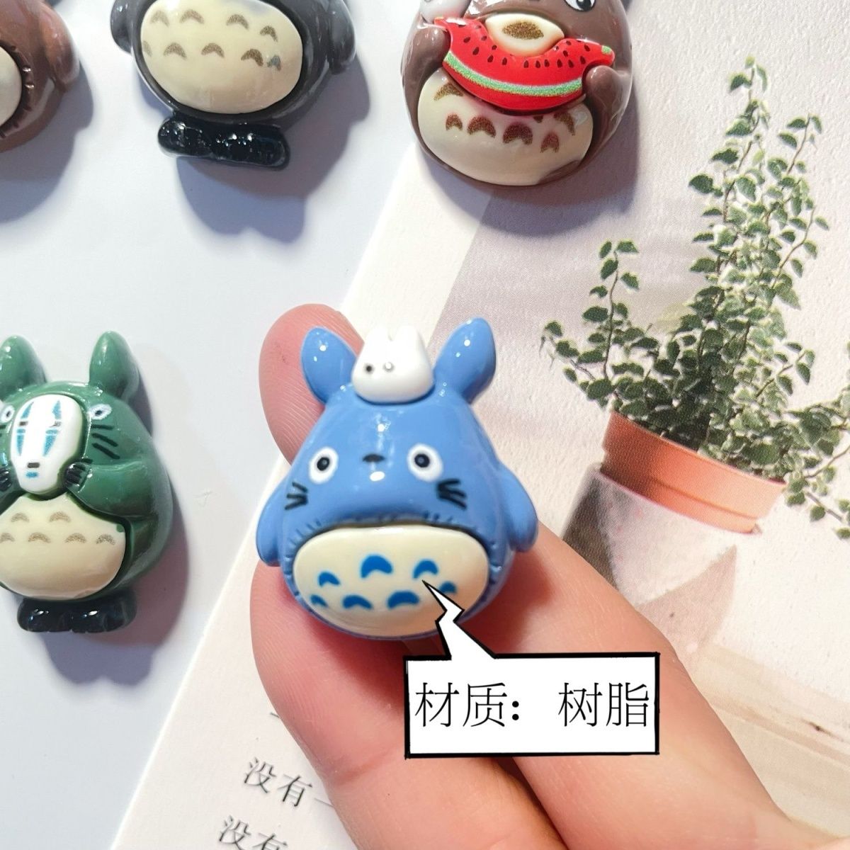 Totoro Anime Resin Fridge Magn - Home Decor Resin ulasan dan harga