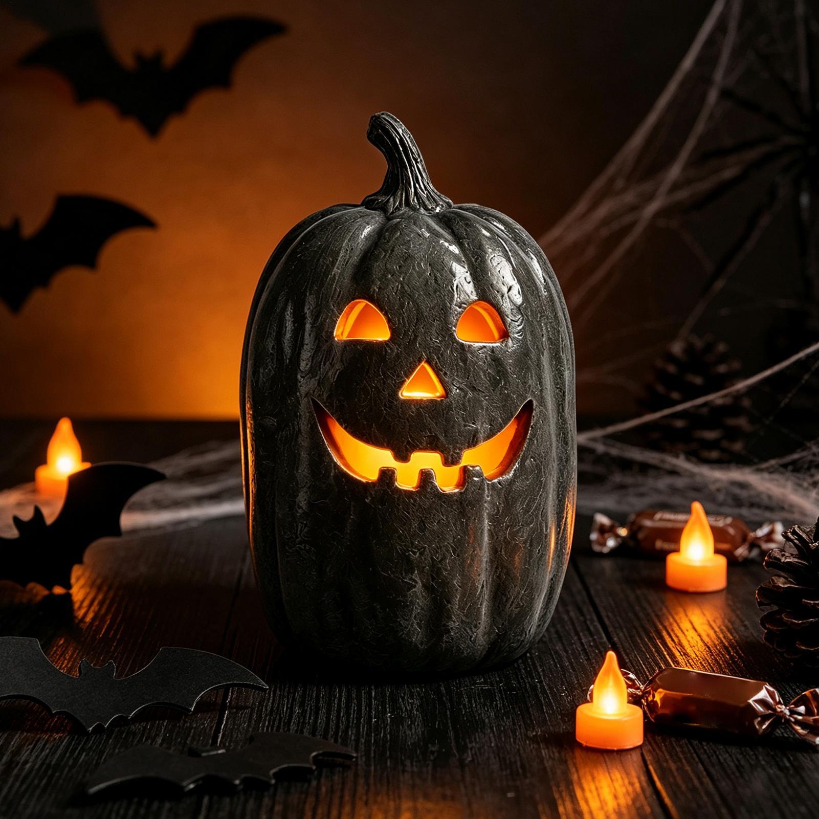Halloween Pumpkin Decor Resin  - Home Decor Resin ulasan dan harga