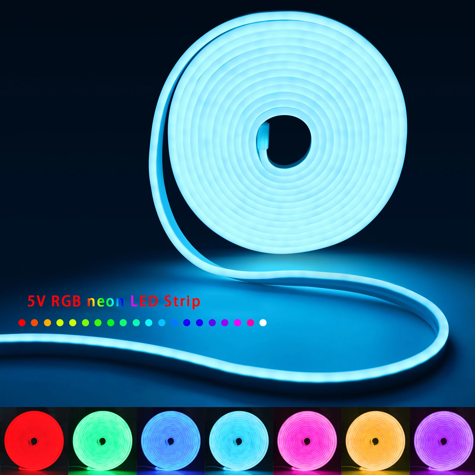 1-5m RGB LED Neon Strip Light  - Home Decor Nepal ulasan dan harga