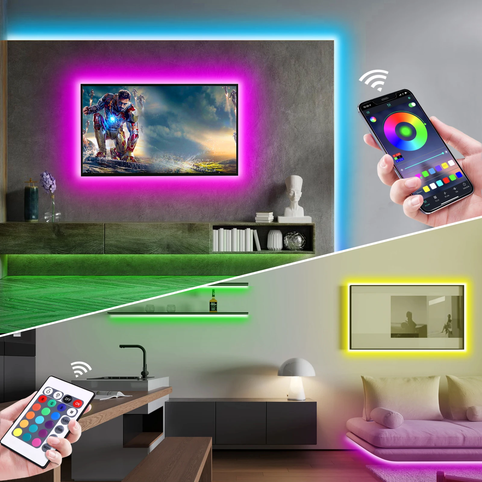 1-5m RGB LED Neon Strip Light  - Home Decor Nepal ulasan dan harga
